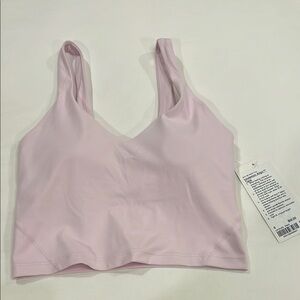 Lululemon Pink Sports Bra Seamless Scoop Neck